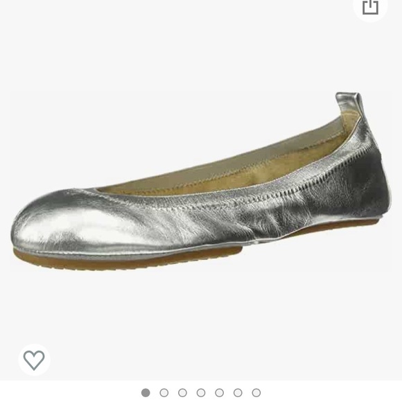 Yosi of New York ‘Lexington metallic’ foldable flats with travel bag size 8